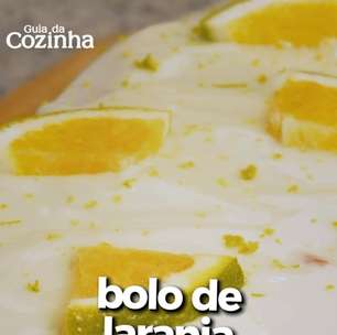 Bolo de laranja com cobertura