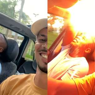 Tentativa de soltar rojão pelo teto solar dá errado e fogos explodem dentro de carro
