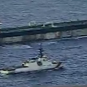 Vídeo mostra emparelhamento de navio dos EUA com petroleiro ligado à Venezuela