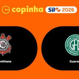 Corinthians x Guarani, pela segunda fase da Copinha: onde assistir