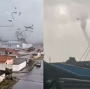 Vídeos mostram formação e passagem de tornado com ventos de 180 Km/h na Grande Curitiba
