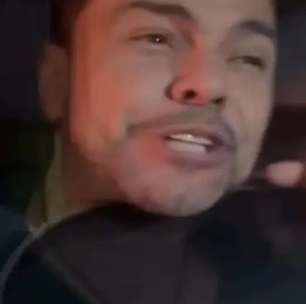 Viralizou! Veja o momento em que Zezé Di Camargo fica com a cabeça presa na janela do carro