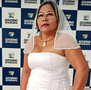 Mulher que usou vestido de noiva em posse de concurso diz que realizou sonho