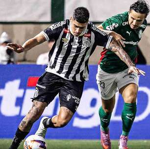 Com brilho de Allan, Palmeiras vence Santos e dorme na liderança do Paulistão