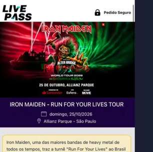 Fear of the Pix: grupo é preso por ingressos falsos para show do Iron Maiden em SP