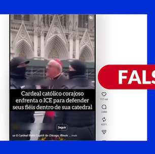 Vídeo de cardeal enfrentando o ICE nos Estados Unidos foi feito com inteligência artificial