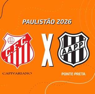 Capivariano x Ponte Preta, AO VIVO, com a Voz do Esporte, às 17h