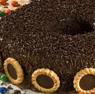 Brigadeirão com biscoito para brilhar no fim de semana