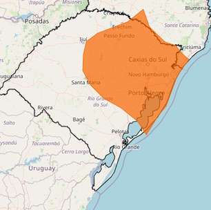 Alerta laranja: RS pode ter chuva intensa e ventos de até 100 km/h
