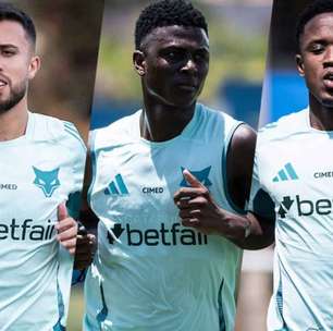 Trio do Cruzeiro tem chance de voltar em clássico contra o Atlético