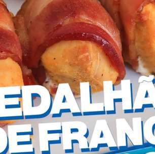 Como fazer medalhão de frango com bacon suculento e douradinho para nunca mais querer frango de outro jeito