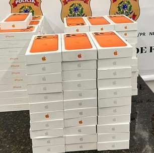 Passageiro é preso com carga milionária de iPhones no aeroporto de Foz do Iguaçu