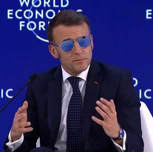 Macron provoca Trump em discurso em Davos: 'Não vamos desperdiçar tempo com ideias loucas'