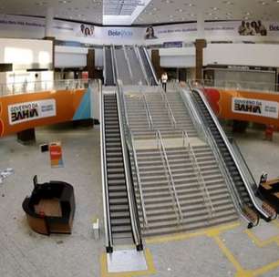 Funcionário leva chave por engano e escada rolante não funciona em inauguração de rodoviária de Salvador