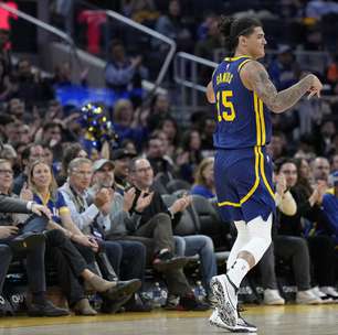 Primeira vez de titular! Gui Santos inicia jogo com Curry e Green na NBA