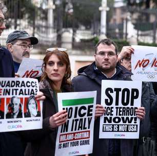 'ICE em Milão? Não, obrigada': italianos protestam contra agentes dos EUA nos Jogos de Inverno