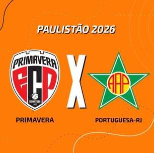 Primavera x Portuguesa, AO VIVO, com a Voz do Esporte, às 19h
