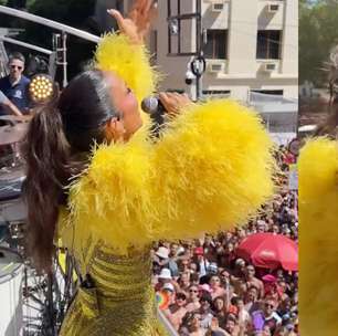 Ivete Sangalo puxa bloco no Rio pela 1ª vez e se emociona ao lembrar de Preta Gil