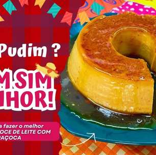 Pudim de doce de leite com paçoca que não fica enjoativo e tem uma cremosidade única para ser a estrela do seu almoço de domingo