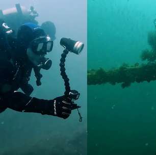 Mergulhadores identificam navio naufragado durante 2ª Guerra Mundial no litoral paulista
