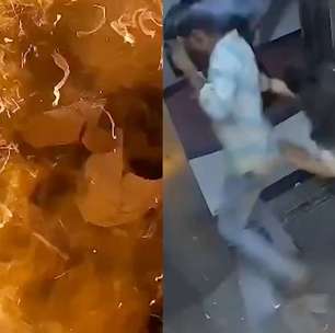 Balões explodem e formam 'bola de fogo' dentro de elevador na Índia; três pessoas ficam feridas