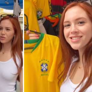 Namorada de Richarlison chama atenção ao fazer compras na Rua 25 de Março