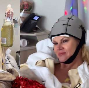 Val Marchiori celebra última sessão de quimioterapia e estoura champanhe em hospital: 'Renascendo'