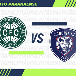 Coritiba x Cianorte: prováveis escalações, arbitragem, onde assistir e retrospecto