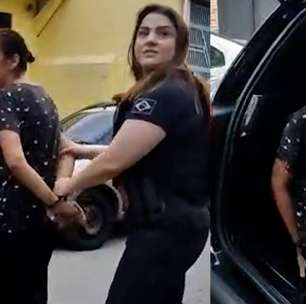 Vídeo mostra momento em que avó é presa acusada de 'vender' as netas menores de idade