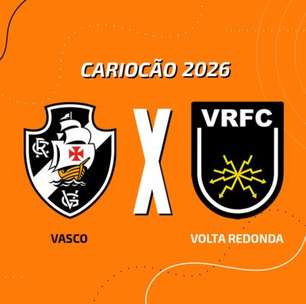 Vasco x Volta Redonda: onde assistir, escalações e arbitragem