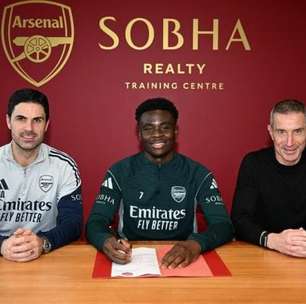 Arsenal anuncia renovação de Bukayo Saka até 2031
