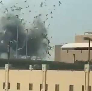 Guerra no Oriente Médio: vídeo mostra míssil iraniano atingindo base dos EUA no Bahrein