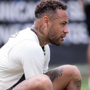 Neymar é poupado no Santos por desgaste muscular