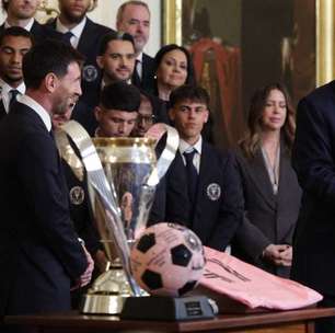 Messi e elenco do Inter Miami visitam Donald Trump na Casa Branca