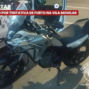 Suspeito de tentar furtar motocicleta no Mogilar é detido pela Polícia Militar