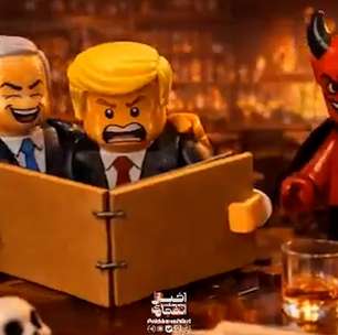 Irã cria animação com Trump ao lado do diabo após ataque a escola