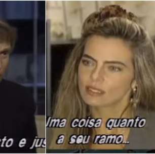 Bruna Lombardi colocou Donald Trump em seu lugar após cantada em entrevista nos anos 90; relembre