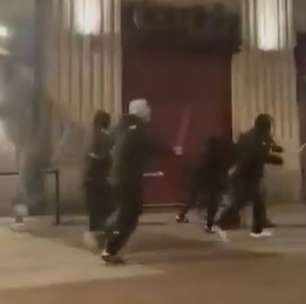 Vídeo: torcedores de Celta e Lyon promovem selvageria antes de jogo