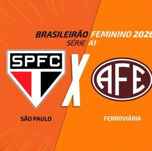São Paulo x Ferroviária, pelo Brasileirão Feminino: onde assistir, escalações e arbitragem