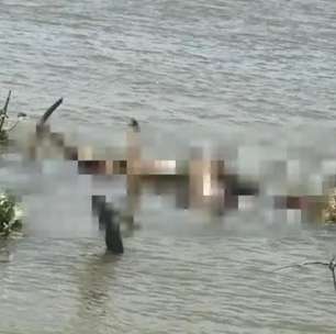 Corpo é localizado entre galhos e raízes no Rio Parnaíba