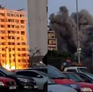 Prédio desaba após ataque aéreo israelense e deixa mortos no Líbano