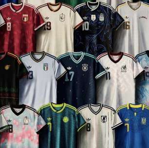 Adidas lança camisas reservas retrô para a Copa do Mundo
