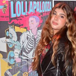 Lollapalooza 2026: filha de Cauã Reymond e Grazi Massafera, Sofia Massafera cai de escada e sofre escoriações - mas não perde a pose! Veja fotos!