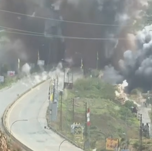 Vídeo mostra momento em que Israel atinge e explode ponte perto de aldeia no sul do Líbano