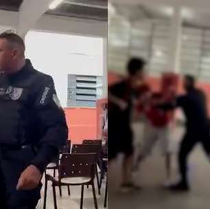 Vídeo mostra policial militar agredindo alunos em escola estadual no Rio