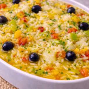 Arroz malandrinho de bacalhau português fácil e molhadinho