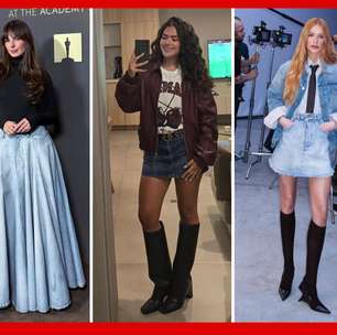 Saia jeans vira queridinha das famosas, como Marina, Isis e mais