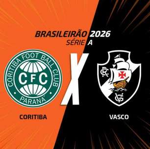 Coritiba x Vasco: onde assistir, escalações e arbitragem