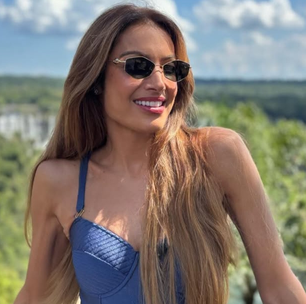 De azul a floral: veja 4 looks de Patrícia Poeta em Foz do Iguaçu