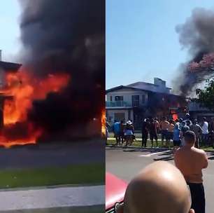 Avião de pequeno porte cai sobre restaurante no litoral do RS